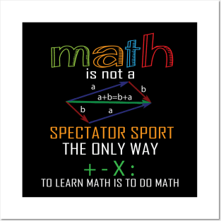 Math funny teacher shirt Learn math shirt for men women Posters and Art